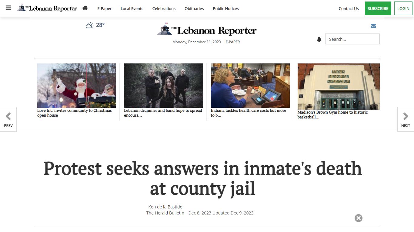 Protest seeks answers in inmate's death at county jail